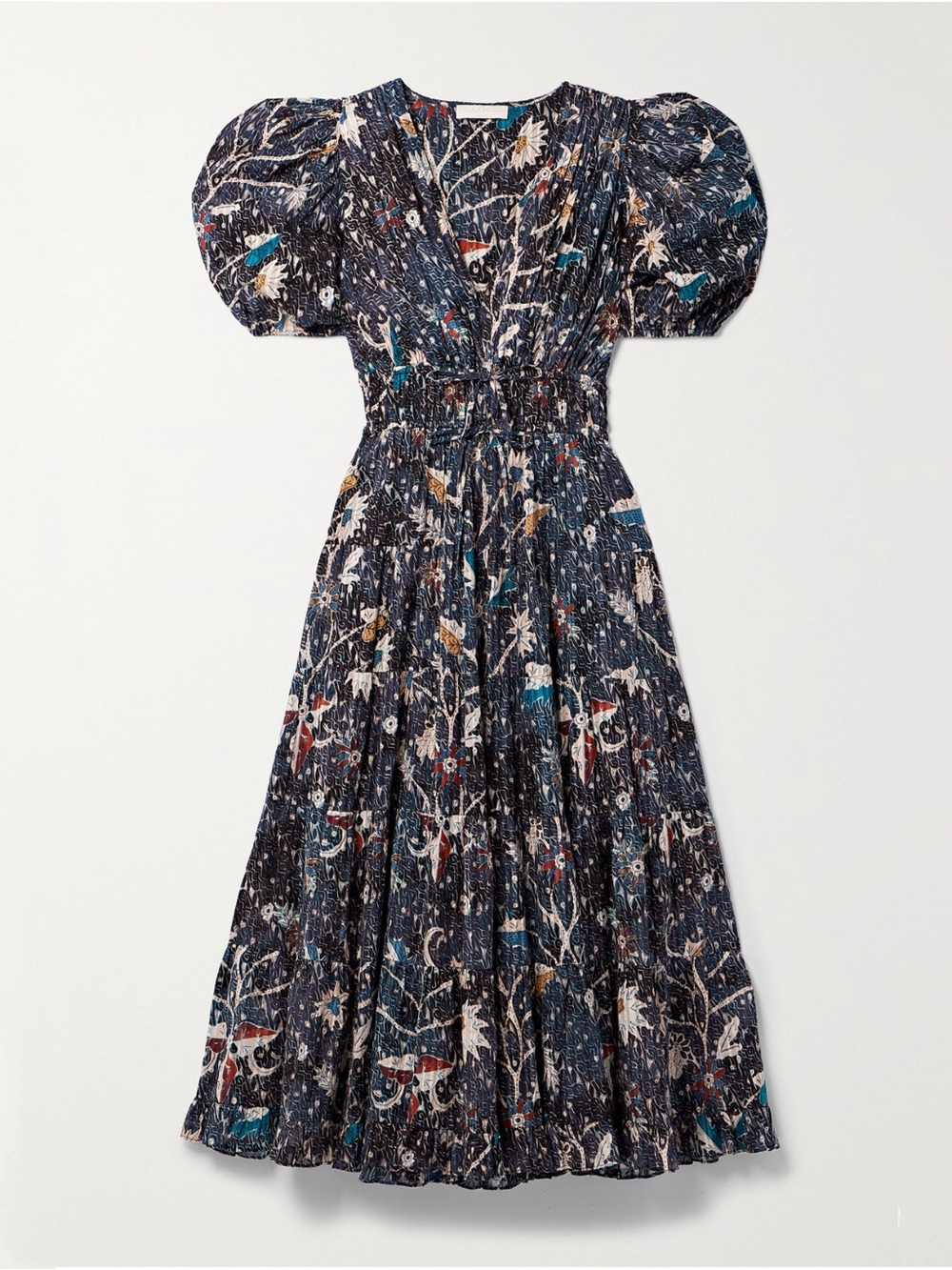 Ulla Johnson Thelma Printed Cotton-Blend Voile Midi Dress